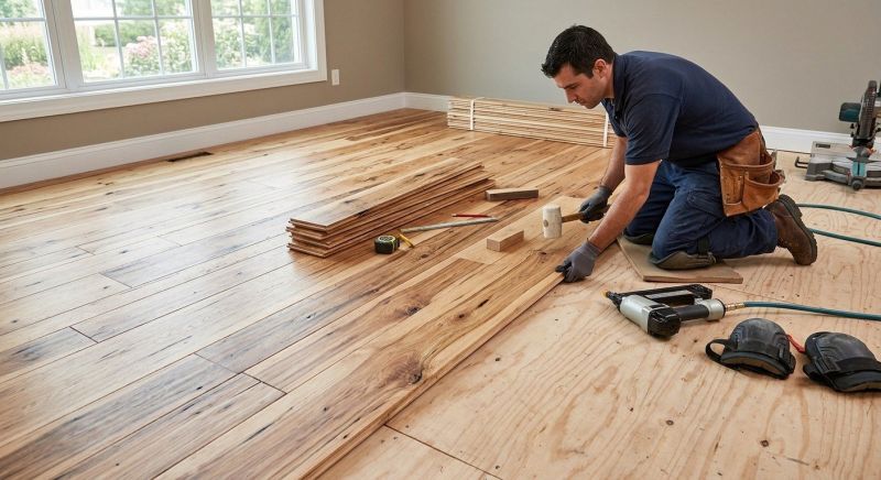 Hickory Floor Installation in San Diego, CA