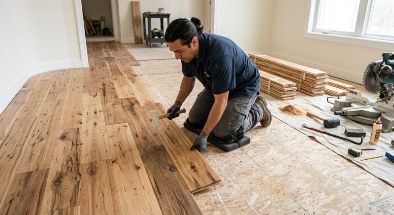 Hickory Floor Installation in San Diego, CA