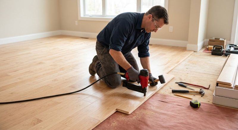 Maple Flooring Installation in La Jolla, CA