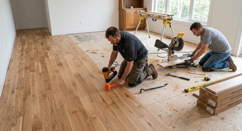 Oak Floor Installation in Jamul, CA