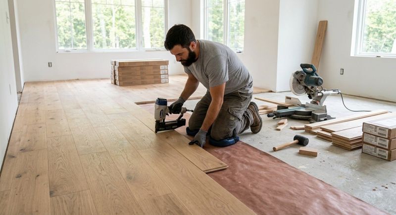 Oak Floor Installation in Jamul, CA