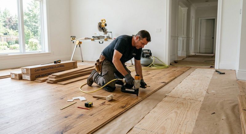 Oak Floor Installation in National City, CA