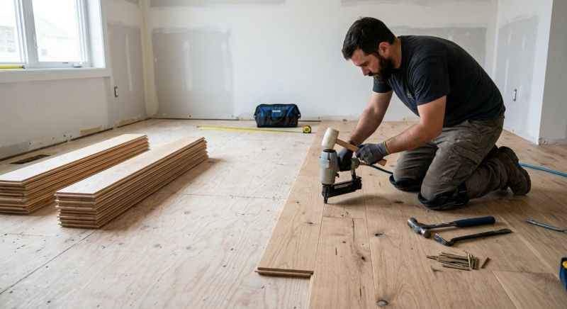Oak Floor Installation in San Marcos, CA