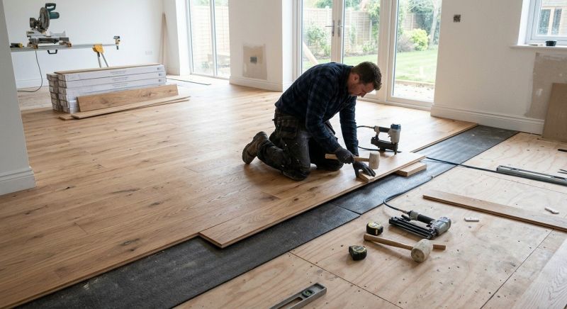 Oak Floor Installation in Valley Center, CA