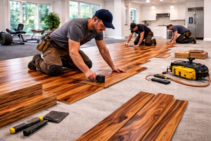 Teak Flooring Installation in San Diego, CA