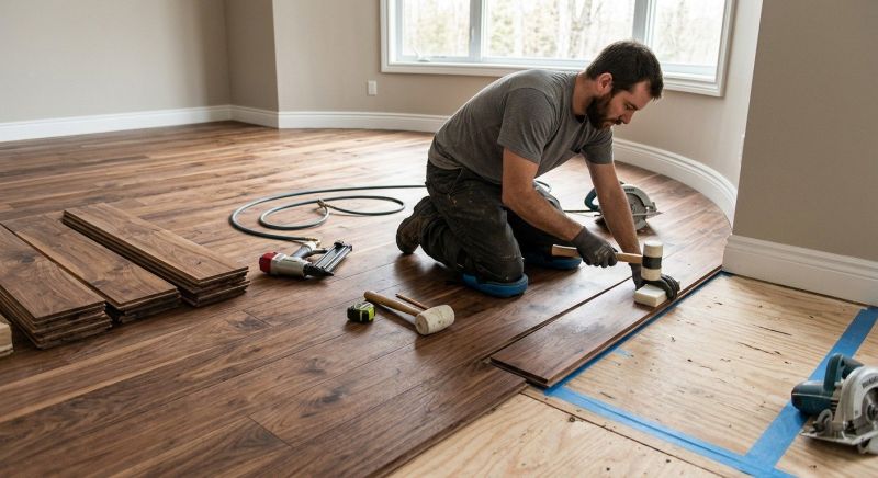 Walnut Flooring Installation in San Diego, CA