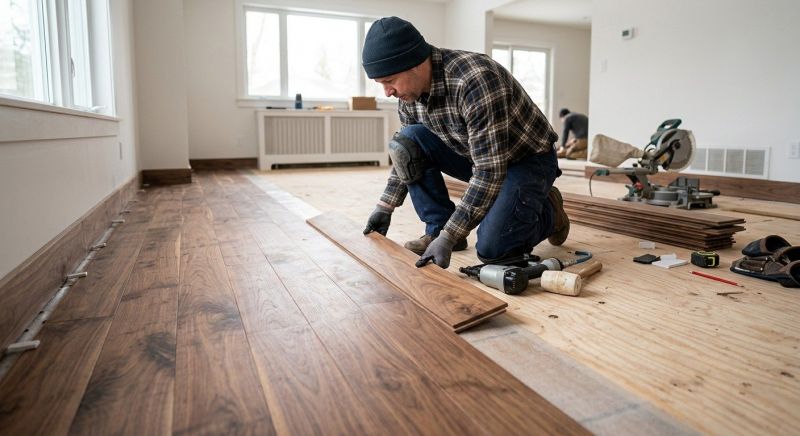 Walnut Flooring Installation in San Diego, CA
