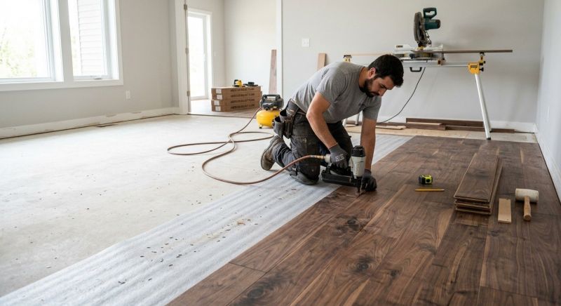 Walnut Flooring Installation in San Diego, CA