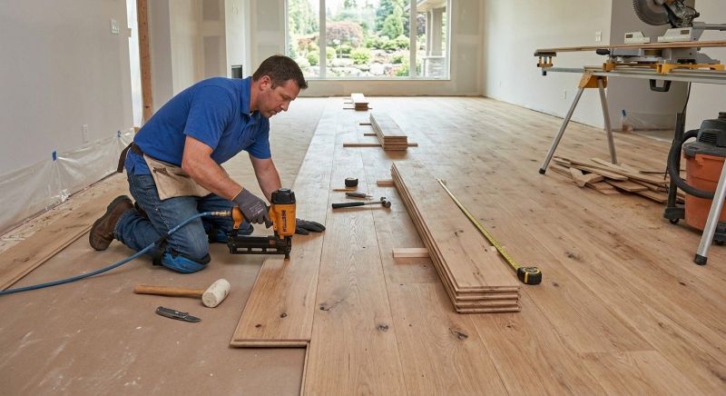 Wide Plank Floor Installation in San Diego, CA
