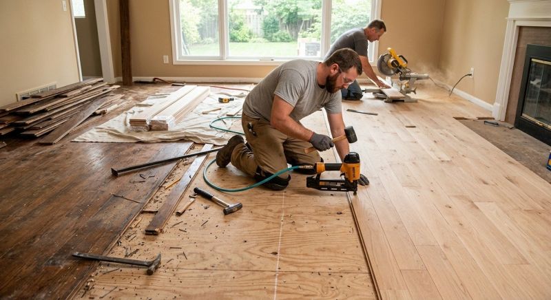 Wood Floor Replacement in Santee, CA